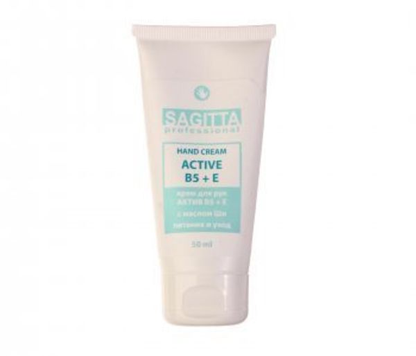 Sagitta Cream ACTIVE B5+E, крем для рук с маслом ши, 50 мл
