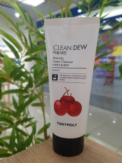 TONY MOLY пенка для умывания Clean Dew с экстрактом ацеролы, 180 мл