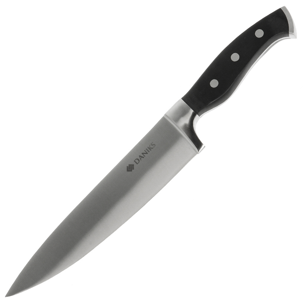 Нож кухонный Daniks, Reference, шеф-нож, нерж сталь, 20 см, рук дерев, S-K43306-02