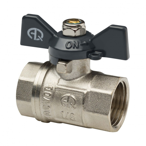 Кран шаровый AQUALINK Г/Г 3/4" бабочка 1156