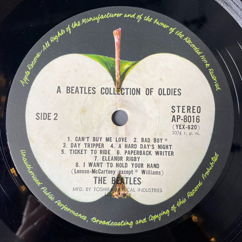 Винтажная виниловая пластинка LP A Collection Of Beatles Oldies (Japan 1973) (No Obi) Paperback Writer