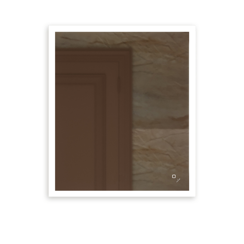 Зеркало MIXLINE "Норма" ЭКОНОМ 600*700 (ШВ) сенсорный выкл, светодиодная подсветка, универс.крепеж