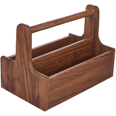 Ящик для кондиментов дуб; H=17,9,L=25,B=15,3см