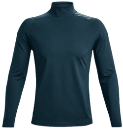 Мужская теннисная кофта Under Armour ColdGear Rush Mock - небесный