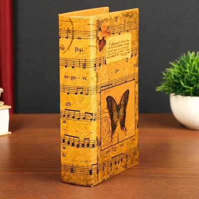 Сейф книга "Музыка" кожзам 21х13х5 см 521828