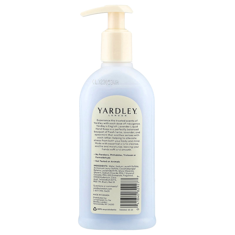 Yardley London, Роскошное мыло для рук, английская лаванда, 248 мл (8,4 жидк. унц.)