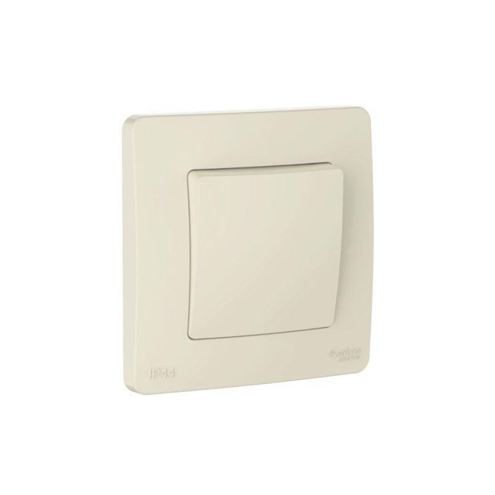 Переключатель 1-кл. СП Blanca 10А IP44 (сх.6) 250В молочн. SE BLNVS410602