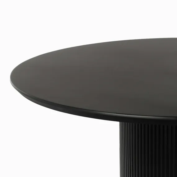 Обеденный стол Iona Ø100 см, черный меламин