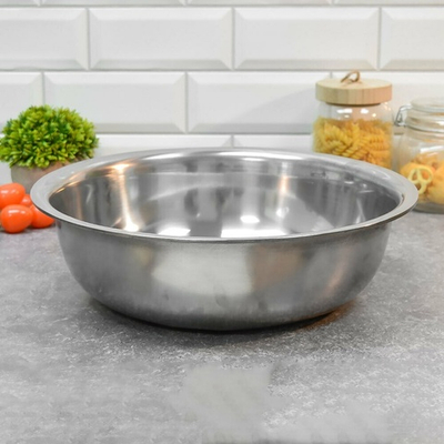 Миска 34см глубокая 6,5л, нерж сталь