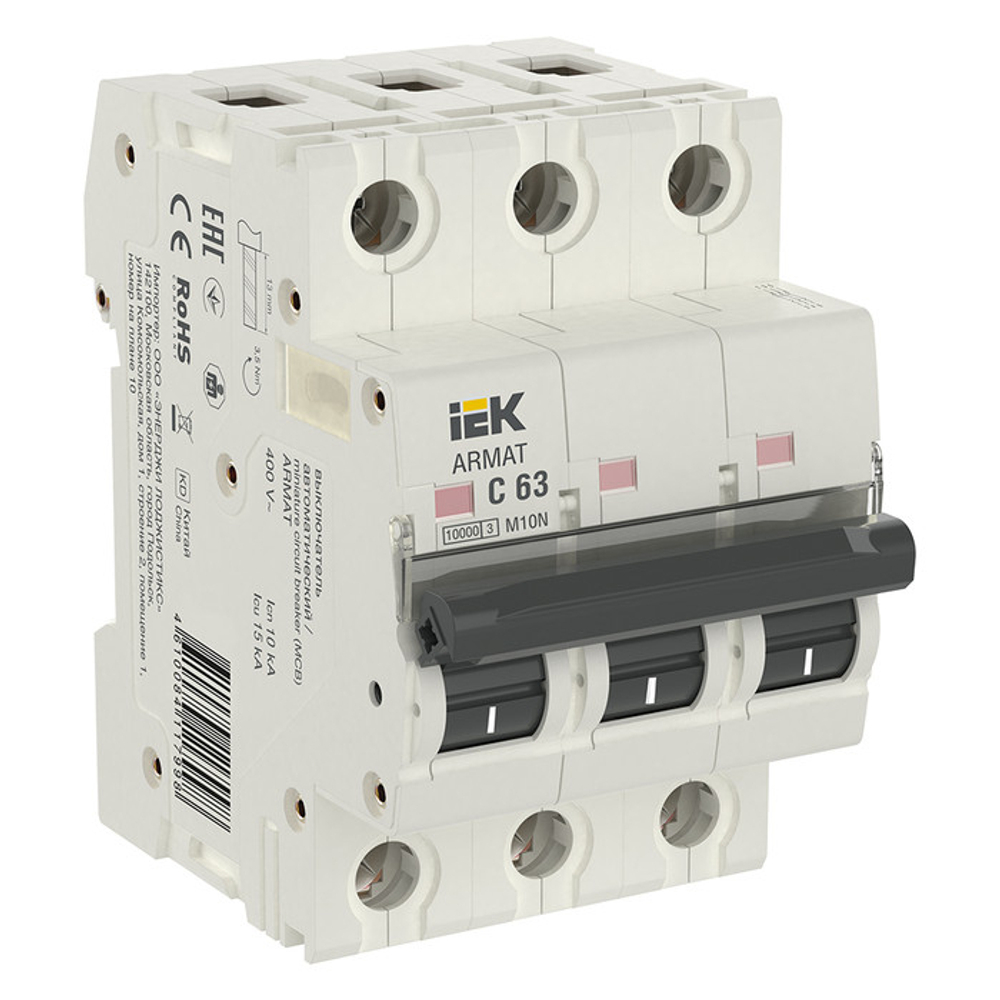 Автоматический выключатель  IEK AR-M10N-3-C063