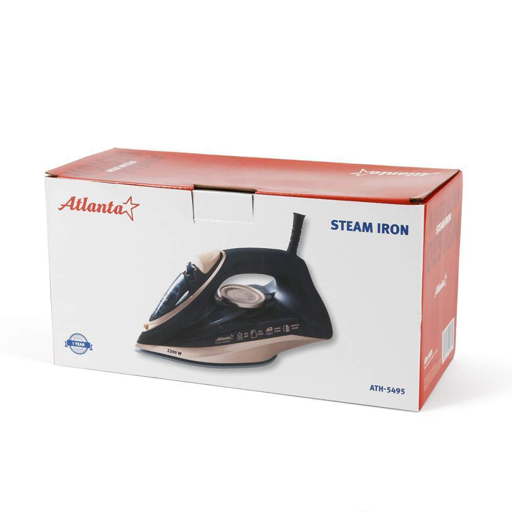 Утюг Atlanta ATH-5495, керамическая подошва, 2200Вт