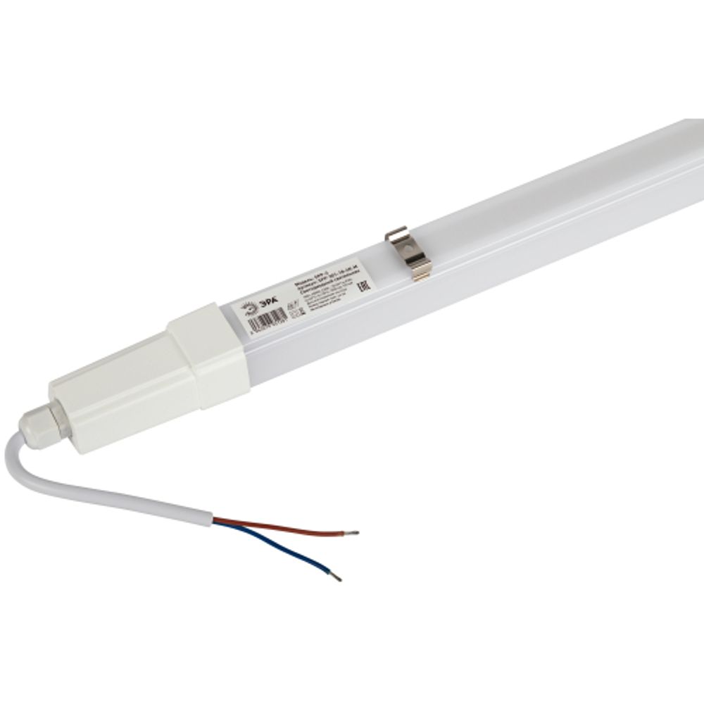 Линейный светодиодный светильник ЭРА SPP-301-18-4K-M 18Вт 4000К 1890лм IP65 620х39х31 матовый | Линейные светодиодные светильники IP65