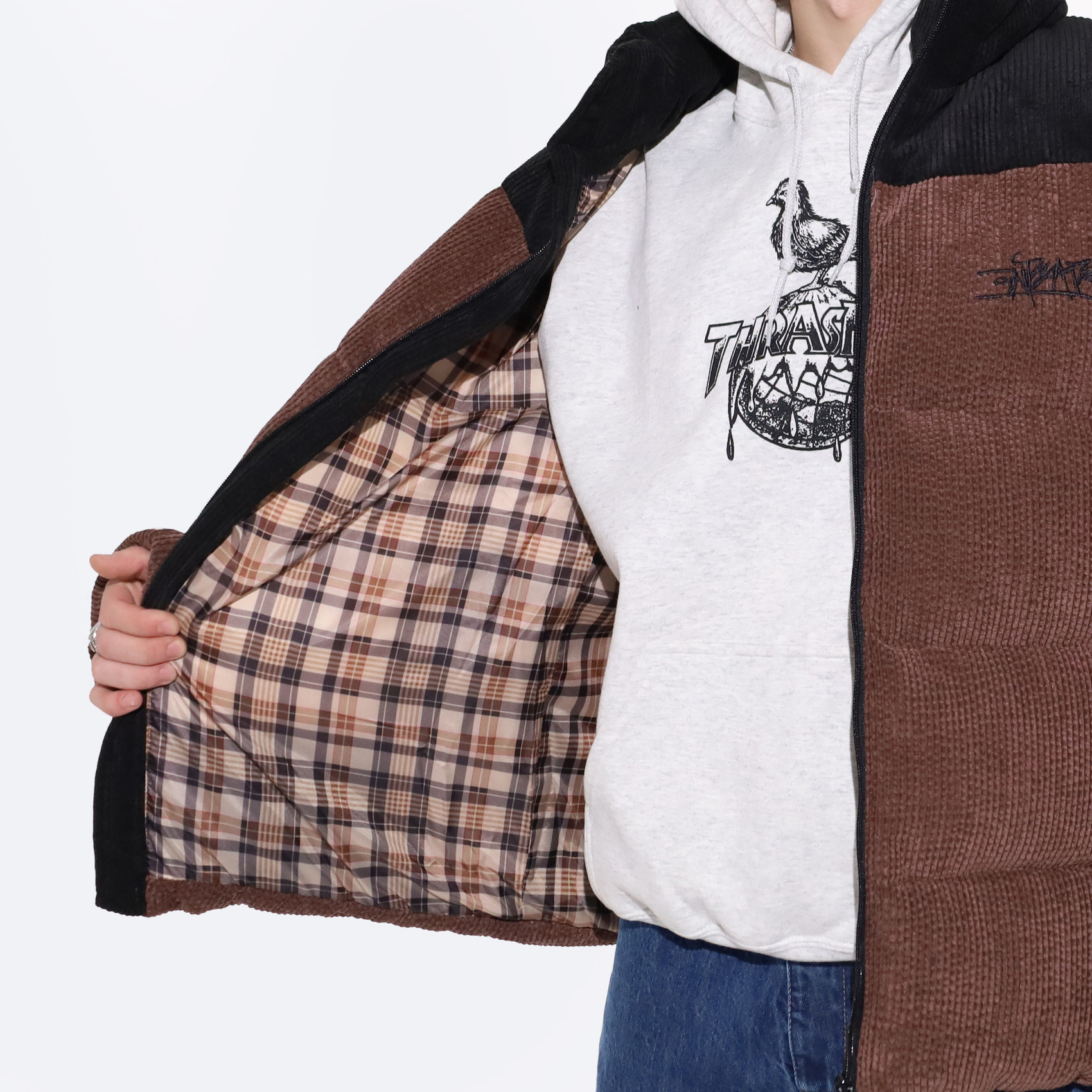 Куртка Anteater Downjacket (velvet-combo-brown) артикул: - купить в магазине Дайс