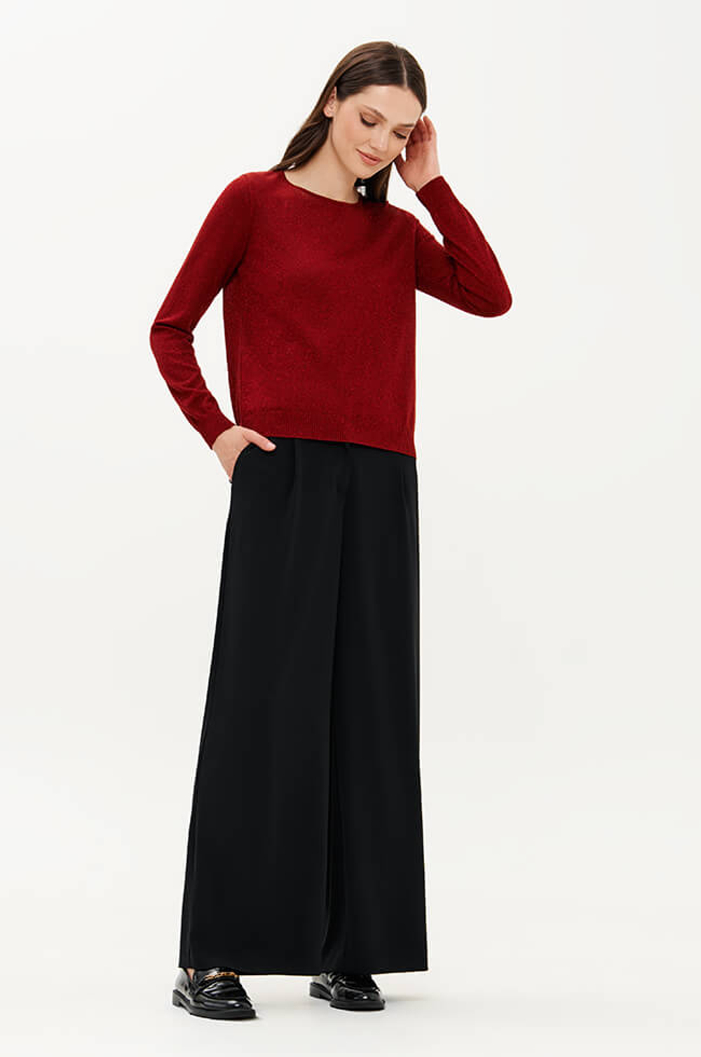 23444 Джемпер женский (бургунд)