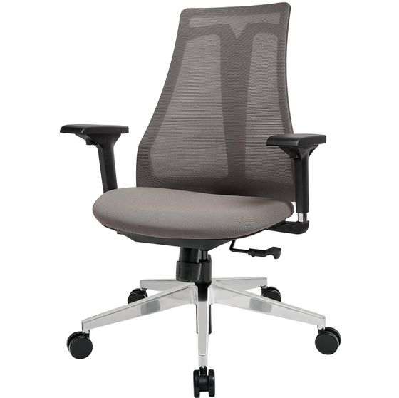 Офисное кресло Air-Chair черный пластик, база хром