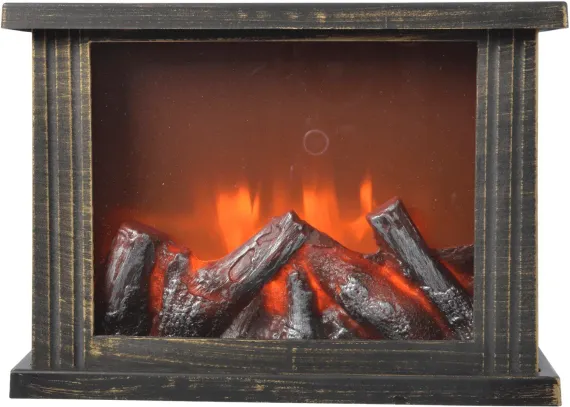 Декоративный камин Таврида 30*13*37 см., бронзовый, Christmas DeLuxe (11102)