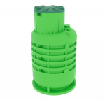 Кессон для скважины Мультпласт Термит 2-1 вертикальная (1270x1270x2270см;96кг;зеленый) - арт.555485.3