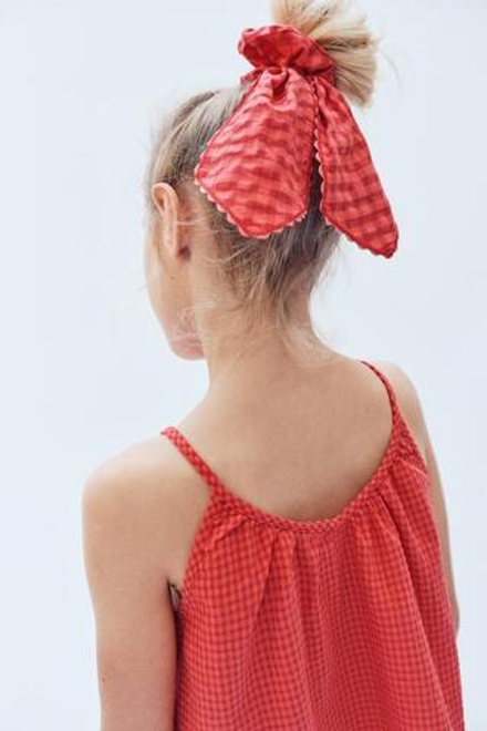 ZARA РЕЗИНКА ДЛЯ ВОЛОС С БАНТОМ - LIMITED EDITION, КРАСНЫЙ/ОРАНЖЕВЫЙ