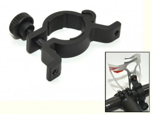 Флягодерж-ль/крепл. для крепл. флягодерж. на руль 25.4-31.8мм AO-R5 алюминий черный AUTHOR