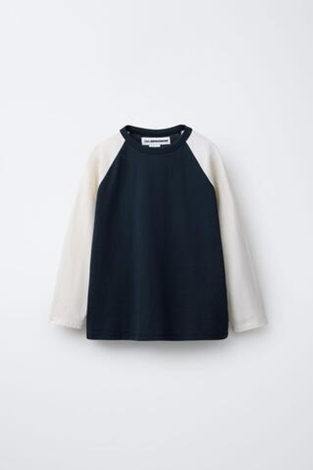 ZARA Х BENSIMON ® ЛОНГСЛИВ С ДЛИННЫМИ РУКАВАМИ, ТЕМНО-СИНИЙ