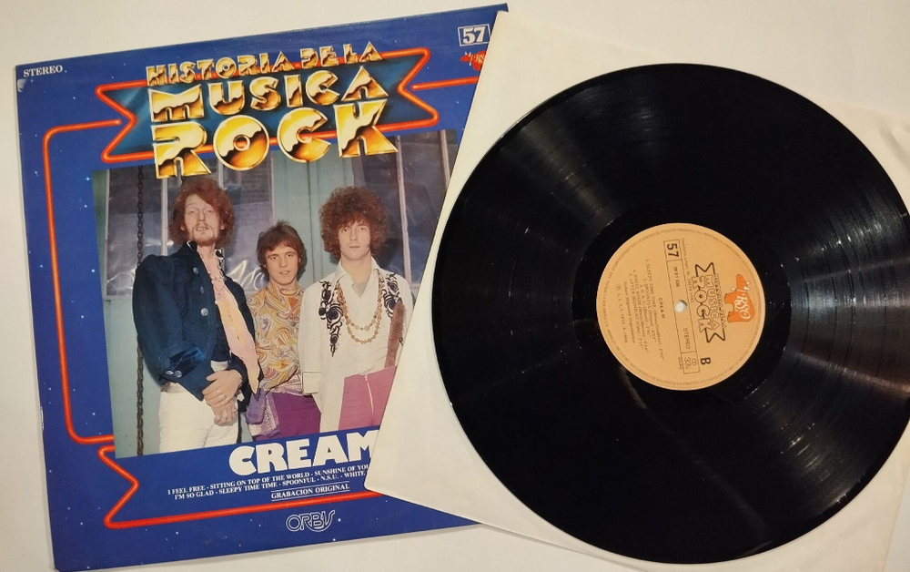 Винтажная виниловая пластинка LP Historia De La Musica Rock 57 Cream (Spain 1982)