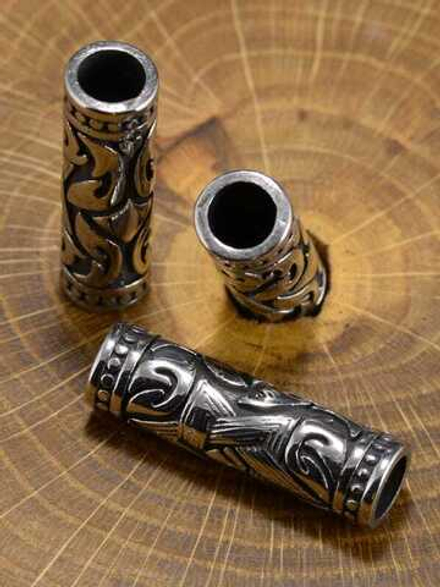 Бусина «Цилиндр» из нержавеющей стали