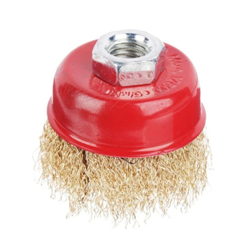 Щетка металл. ЕРМАК для УШМ  65мм/М14 чашка (100шт/кор)