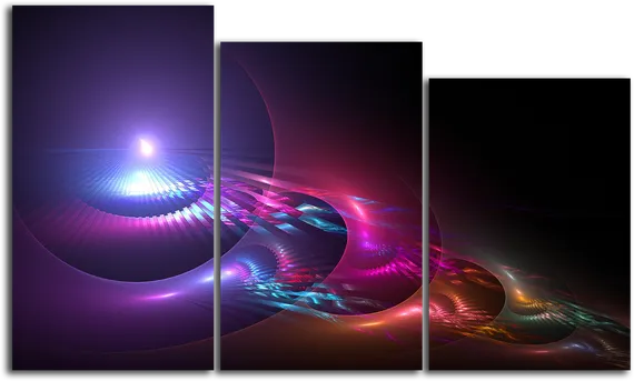 Модульная картина "Блики лучей"