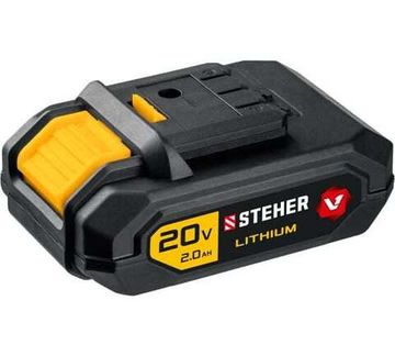 Батарея аккумуляторная  STEHER 20 В, Li-Ion 2 Ач, тип V1, V1-20-2