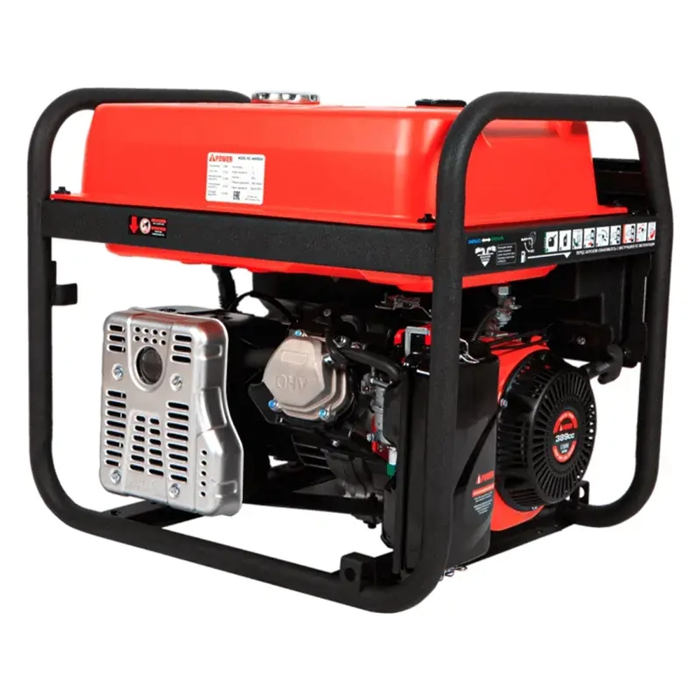 A-iPower A6000EAX бензиновый генератор в кожухе 1200 RAL 8019 с блоком АВР 400В/25А (8 pin) New УТ-11182383/29109