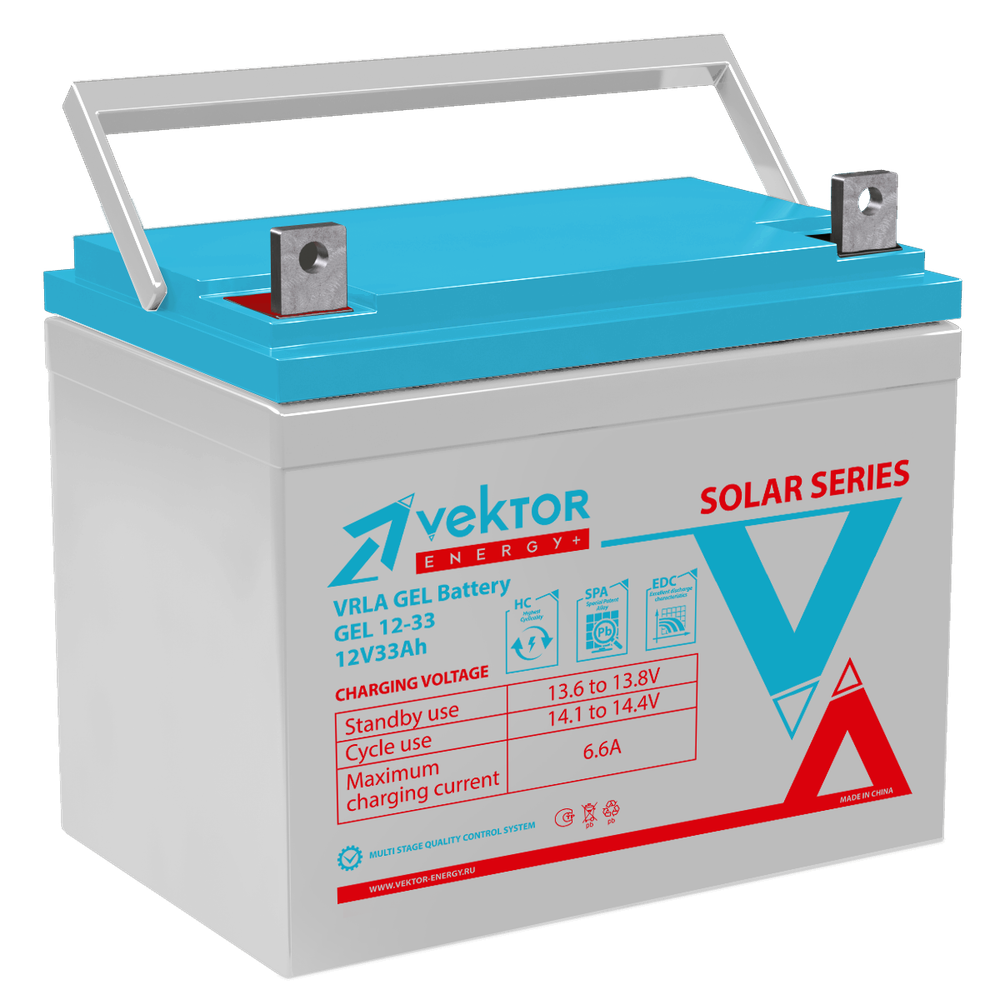 Аккумулятор  VEKTOR ENERGY GEL 12-33