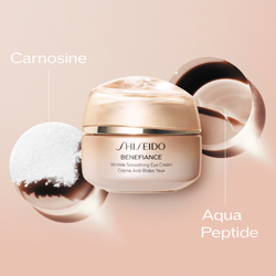 Shiseido Benefiance Wrinkle Smoothing Eye Cream - питательный крем для глаз, уменьшающий морщины /   15  ml  / GTIN 768614208570