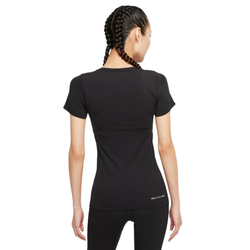 Женская теннисная футболка Nike Dri-Fit Aura Slim Fit Short Sleeve Top W - Black