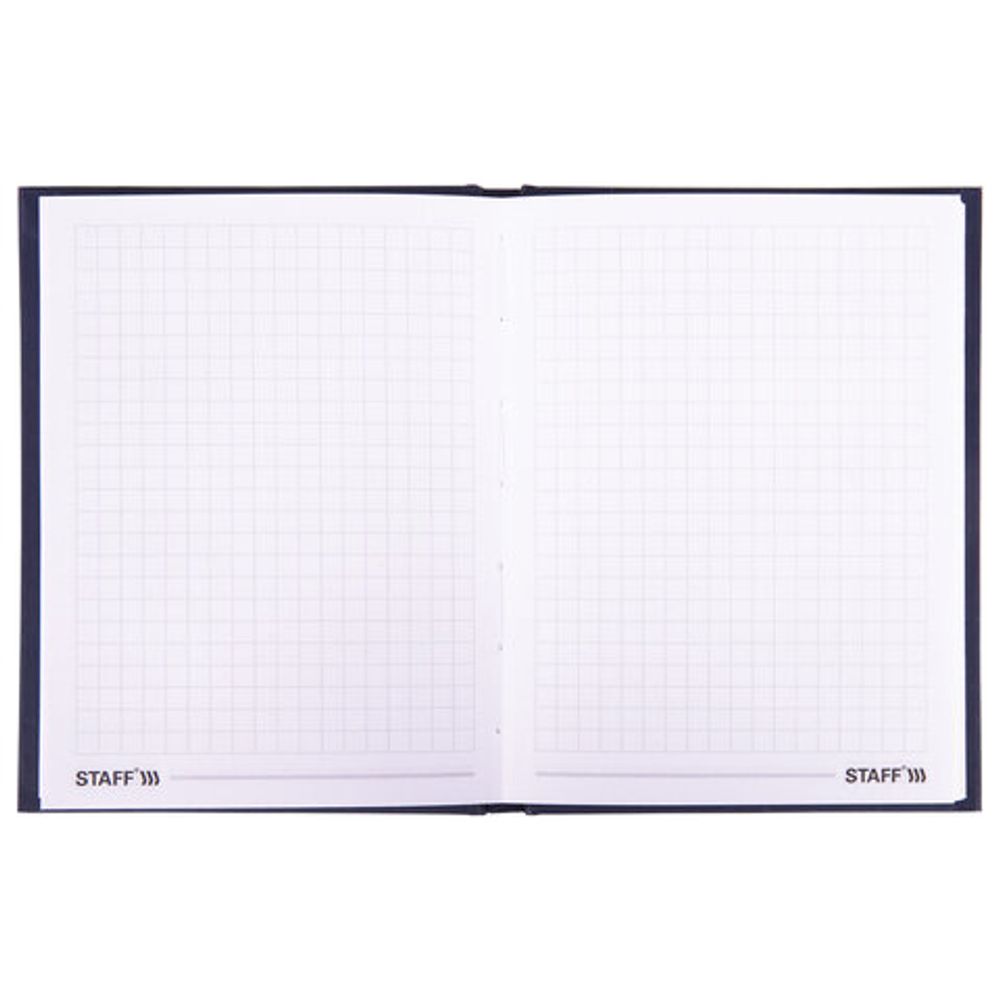 Блокнот МАЛЫЙ ФОРМАТ (110х147 мм), А6, 80 л., твёрдый, клетка, выборочный лак, STAFF, "Office", 114446