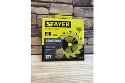 Диск пильный по дереву Технический рез (190x30/20 мм; 12T) Stayer 3683-190-30-12_z01