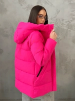 Куртка весенняя удлиненная с капюшоном