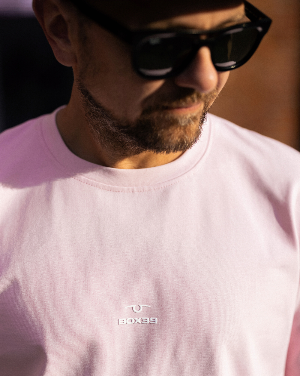 Футболка свободного кроя, розовый, размер M