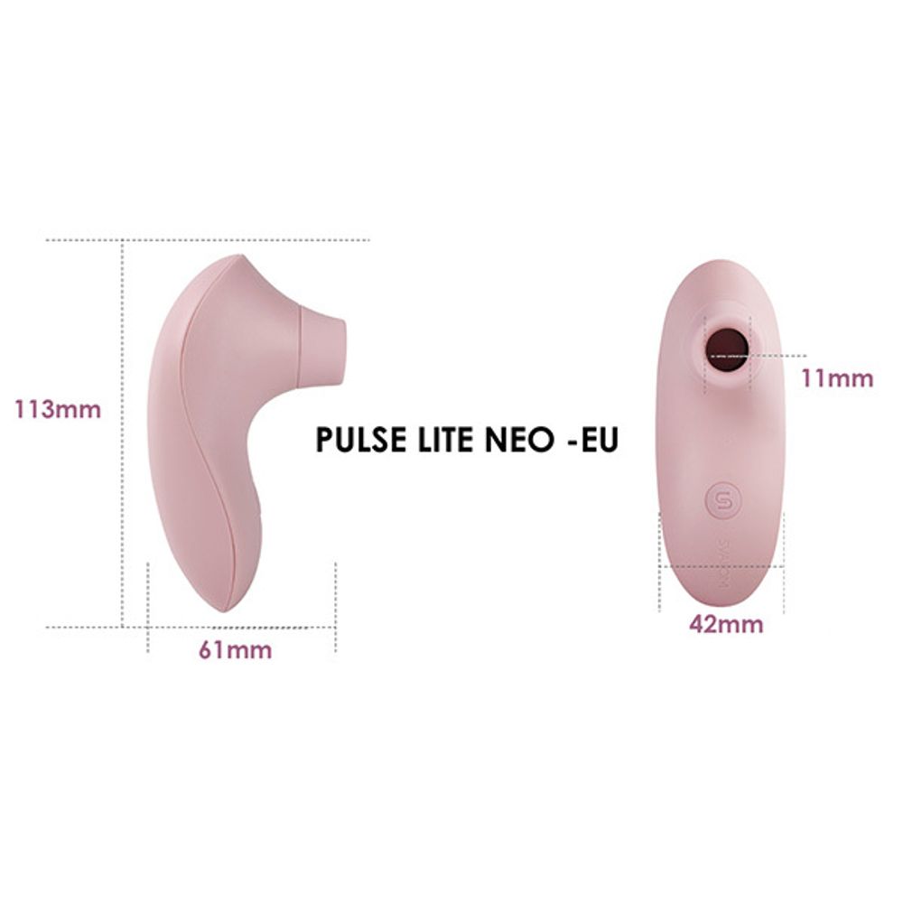 Розовый мембранно-волновой клиторальный стимулятор Svakom Pulse Lite Neo Pink Interactive Pulse StimulatorSX013A-PR