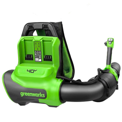 Ранцевая воздуходувка аккумуляторная Greenworks Арт. 2408107, 40V, бесщеточная