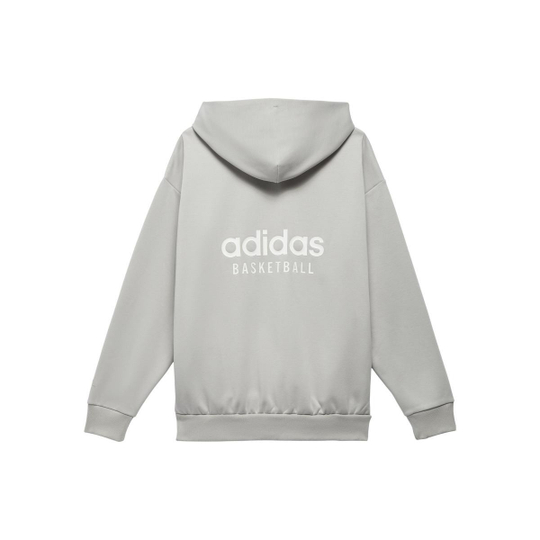 Толстовка Adidas originals Adidas Basketball: Chapter 1 Sweat Hoodymetal Grey Logo, IA3438