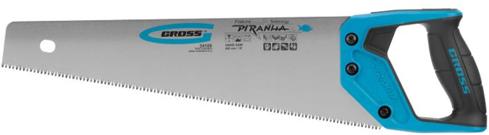 Ножовка по дереву 400мм/7-8TP Gross PIRANHA 24109