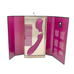 Малиновый двусторонний вибростимулятор 26,5см Shunga ZOA SH-ZOA-601