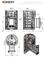 Печь для бани Эверест "Steam Master" 18 (310) ЧУГУН