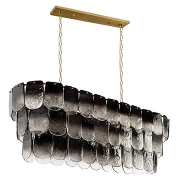 Подвесная люстра 20*E14 10482/1200R Smoke золото/дымчатый Gradient LOFT IT