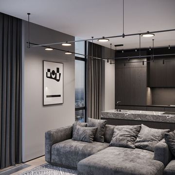 Декоративная стойка с коннектором h606mm 85153/00 чёрный Medium Esthetic Magnetic Elektrostandard