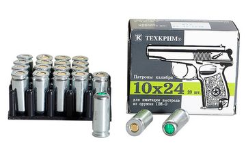 Холостые светошумовые патроны 10х24 (ПМ-О) (20 шт.) Техкрим