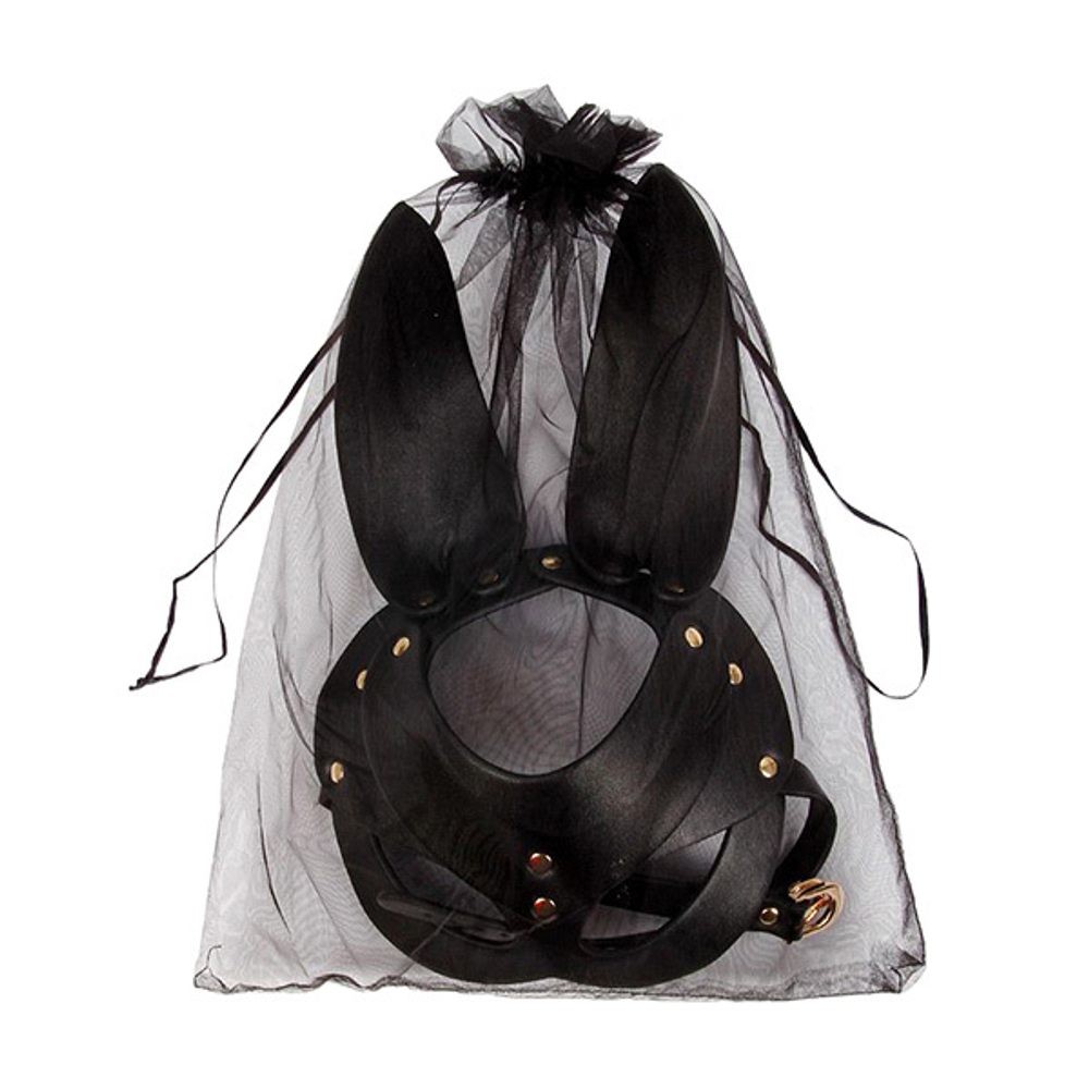 Черная маска с удлиненными ушками и заклепками Bior Toys Notabu NTB-80653