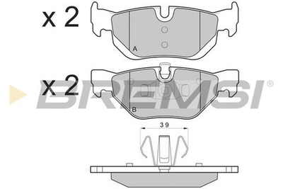 BREMSI - BP3194-BMS - Brake Pad Set, disc brake