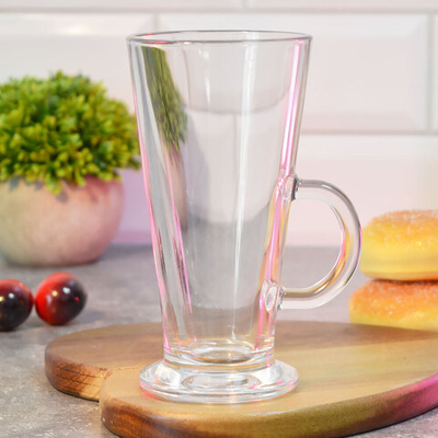 Кружка "Pub" 260мл Latte, закалённое стекло