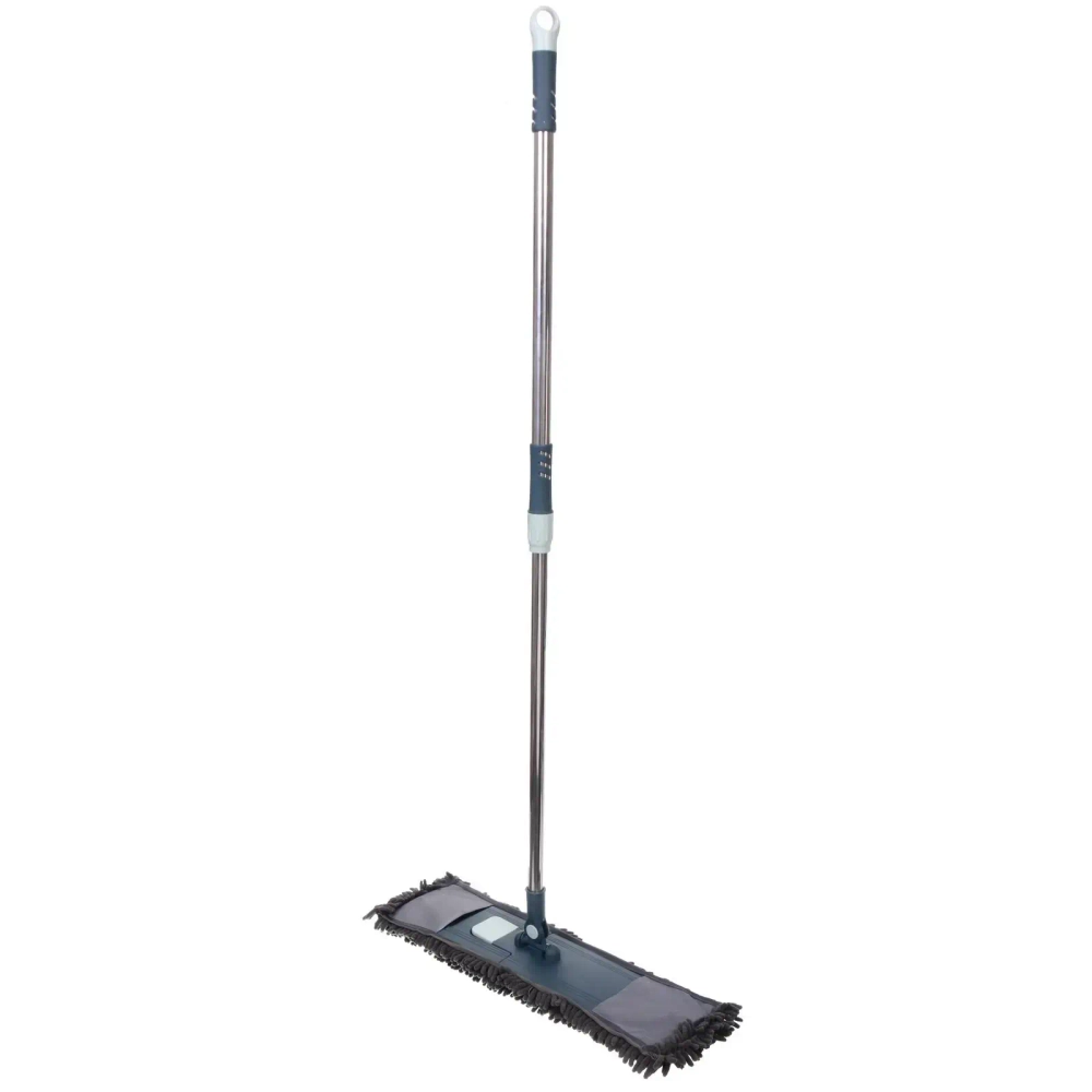 Швабра Селфи с насадкой из микрофибры, насадка 150гр букли Gray